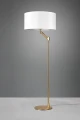 Lampa podłogowa stojąca CASSIO mosiądz mat E27 Trio 414400108 | 4017807539455 noxbox lampynox www.lampynox.pl