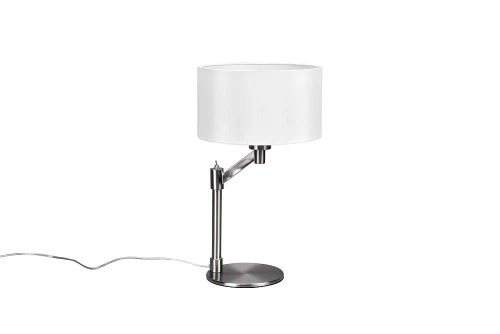 Lampka stołowa CASSIO nikiel mat E27 Trio 514400107 | 4017807539301 noxbox lampynox www.lampynox.pl