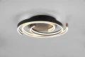 Lampa sufitowa CAYA czarny | mosiądz mat ⌀50cm. LED 3 step dim. DIP SWITCH 58W 2300+3000+4000K Trio 641910208 | 4017807541953 noxbox lampynox www.lampynox.pl