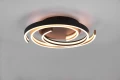 Lampa sufitowa CAYA czarny | mosiądz mat ⌀50cm. LED 3 step dim. DIP SWITCH 58W 2300+3000+4000K Trio 641910208 | 4017807541953 noxbox lampynox www.lampynox.pl