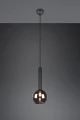 Lampa wisząca CLAYTON czarny mat | przydymiony E27 Trio 310300132 | 4017807532951 noxbox lampynox www.lampynox.pl