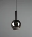 Lampa wisząca CLAYTON czarny mat | przydymiony E27 Trio 310300132 | 4017807532951 noxbox lampynox www.lampynox.pl