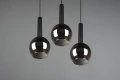 Lampa wisząca CLAYTON czarny mat | przydymiony 3xE27 Trio 310390332 | 4017807522488 noxbox lampynox www.lampynox.pl