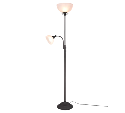 Lampa podłogowa stojąca COUNTRY miedź E27 + E14 RL R46322024 | 4017807517378 noxbox lampynox www.lampynox.pl