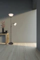 Lampa podłogowa stojąca COUNTRY miedź E27 + E14 RL R46322024 | 4017807517378 noxbox lampynox www.lampynox.pl