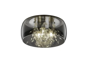 CRYSTEL chrom ⌀34cm. 3xE14 Lampa sufitowa