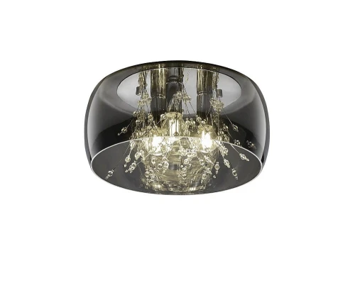 Lampa sufitowa CRYSTEL chrom ⌀34cm. 3xE14 Trio 616700306 | 4017807541687 noxbox lampynox www.lampynox.pl