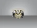 Lampa sufitowa CRYSTEL chrom ⌀50cm. 5xE14 Trio 616700506 | 4017807541700 noxbox lampynox www.lampynox.pl
