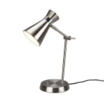 ENZO nikiel mat E27 Lampka stołowa