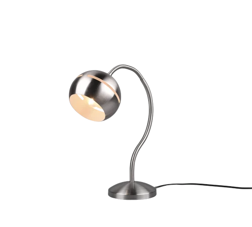 Lampka stołowa snake FLETCHER II nikiel mat E14 Trio 593400107 | 4017807551242 noxbox lampynox www.lampynox.pl