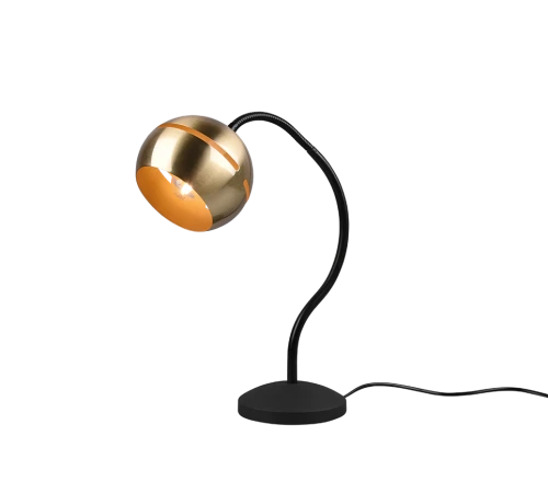 Lampka stołowa snake FLETCHER II mosiądz mat E14 Trio 593400108 | 4017807551259 noxbox lampynox www.lampynox.pl