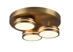 FRANKLIN patyna ⌀35cm. LED 3 step dim 3x8,5W 3000K Lampa sufitowa