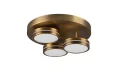 Lampa sufitowa FRANKLIN patyna ⌀35cm. LED 3 step dim 3x8,5W 3000K Trio 626510304 | 4017807538144 noxbox lampynox www.lampynox.pl