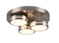Lampa sufitowa FRANKLIN nikiel mat ⌀35cm. LED 3 step dim 3x8,5W 3000K Trio 626510307 | 4017807538083 noxbox lampynox www.lampynox.pl