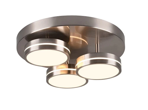 Lampa sufitowa FRANKLIN nikiel mat ⌀35cm. LED 3 step dim 3x8,5W 3000K Trio 626510307 | 4017807538083 noxbox lampynox www.lampynox.pl
