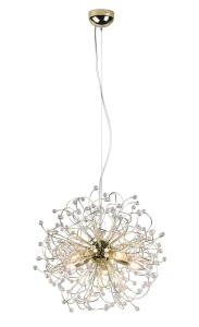 GLORIA mosiądz ⌀55cm. 5xE14 Lampa wisząca