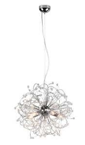 GLORIA chrom ⌀55cm. 5xE14 Lampa wisząca