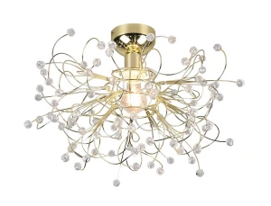 GLORIA mosiądz ⌀52cm. E27 Lampa sufitowa
