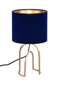 Lampka stołowa GRACE niebieski | złoty E14 RL R51131012 | 4017807540185 noxbox lampynox www.lampynox.pl