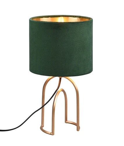 Lampka stołowa GRACE zielony | złoty E14 RL R51131015 | 4017807540147 noxbox lampynox www.lampynox.pl