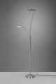 Lampa podłogowa GRANBY nikiel mat LED Dim. 29W | 6,5W 2700+3200+4000K Trio 424310207 | 4017807525182 noxbox lampynox www.lampynox.pl