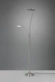 Lampa podłogowa GRANBY nikiel mat LED Dim. 29W | 6,5W 2700+3200+4000K Trio 424310207 | 4017807525182 noxbox lampynox www.lampynox.pl