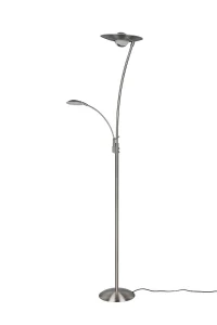 GRANBY nikiel mat LED Dim. 29W | 6,5W 2700+3200+4000K Lampa podłogowa