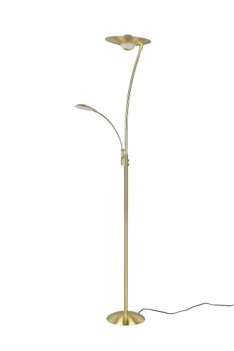 Lampa podłogowa GRANBY mosiądz mat LED Dim. 29W | 6,5W 2700+3200+4000K Trio 424310208 | 4017807525205 noxbox lampynox www.lampynox.pl