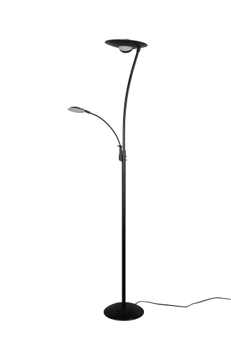 Lampa podłogowa GRANBY czarny mat LED Dim. 29W | 6,5W 2700+3200+4000K Trio 424310232 | 4017807525212 noxbox lampynox www.lampynox.pl