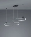 Lampa wisząca ściemnialna GRANT aluminium szczotkowane DIP SWITCH LED 3 step dim. 54W 2300+3000+4000K Trio 342710205 | 4017807542318 noxbox lampynox www.lampynox.pl