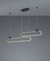 Lampa wisząca ściemnialna GRANT mosiądz mat DIP SWITCH LED 3 step dim. 54W 2300+3000+4000K Trio 342710208 | 4017807542233 noxbox lampynox www.lampynox.pl