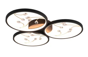 GROOVY czarny mat LED 3 step dim 30W 3000K Lampa sufitowa ściemnialna
