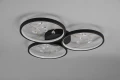 Lampa sufitowa ściemnialna GROOVY czarny mat LED 3 step dim 30W 3000K Trio 642110332 | 4017807541816 noxbox lampynox www.lampynox.pl