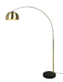 Lampa podłogowa stojąca ARGENTINA mosiądz mat E27 Trio 411700108 | 4017807522501 noxbox lampynox www.lampynox.pl