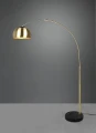 Lampa podłogowa stojąca ARGENTINA mosiądz mat E27 Trio 411700108 | 4017807522501 noxbox lampynox www.lampynox.pl