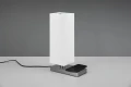 Lampka stołowa z ładowarką indukcyjną HALEY nikiel mat E14 RL R59100107 | 4017807540376 noxbox lampynox www.lampynox.pl
