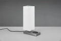 Lampka stołowa z ładowarką indukcyjną HALEY nikiel mat E14 RL R59100107 | 4017807540376 noxbox lampynox www.lampynox.pl