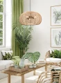 Lampa wisząca INGA beż rattan ⌀29cm. E27 Trio 312200136 | 4017807544817 noxbox lampynox www.lampynox.pl