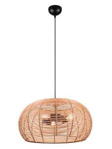 INGA beż rattan ⌀50cm. 3xE27 Lampa wisząca