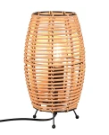 INGA beż rattan E27 Lampa stołowa