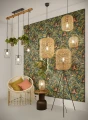 Lampa stołowa INGA beż rattan E27 Trio 512200136 | 4017807544831 noxbox lampynox www.lampynox.pl