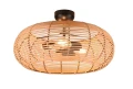 Lampa sufitowa INGA beż rattan ⌀50cm. 3xE27 Trio 612200336 | 4017807544824 noxbox lampynox www.lampynox.pl