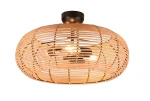 INGA beż rattan ⌀50cm. 3xE27 Lampa sufitowa