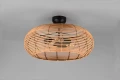 Lampa sufitowa INGA beż rattan ⌀50cm. 3xE27 Trio 612200336 | 4017807544824 noxbox lampynox www.lampynox.pl