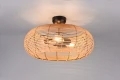 Lampa sufitowa INGA beż rattan ⌀50cm. 3xE27 Trio 612200336 | 4017807544824 noxbox lampynox www.lampynox.pl