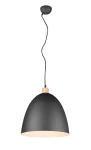 JAGGER czarny mat ⌀40cm E27 Lampa wisząca