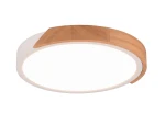 JANO Biały mat | Brąz Ø 31cm. LED 3 step dim. 20W 3000K Lampa sufitowa ściemnialna