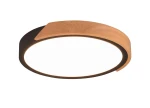 JANO Czarny mat | Brąz Ø 31cm. LED 3 step dim. 20W 3000K Lampa sufitowa ściemnialna