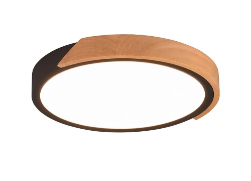Lampa sufitowa ściemnialna JANO Czarny mat | Brąz Ø 31cm. LED 3 step dim. 20W 3000K RL R67201132 | 4017807541427 noxbox lampynox www.lampynox.pl