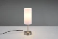 Lampka stołowa z ładowarką USB JARO nikiel mat USB E27 RL R51051007 | 4017807538236 noxbox lampynox www.lampynox.pl